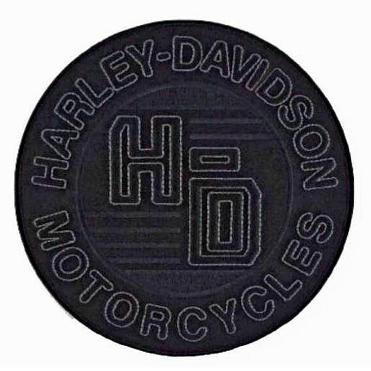 Harley-Davidson Embroidered Dimensions H-D Emblem 8 Sew-On Patch, Black