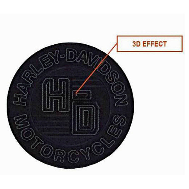
                  
                    Harley-Davidson® 3-D Embroidered Forged Circle Emblem | Large
                  
                