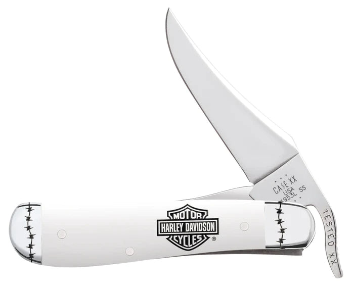Harley-Davidson® Embellished White Pocket Knife | Stainless Steel