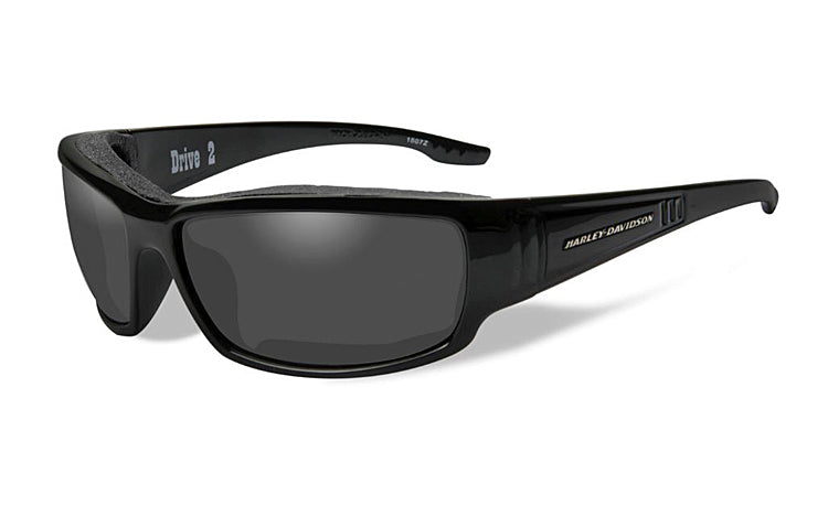 Harley-Davidson® Wiley X® Drive 2 Riding Sunglasses | Grey Lenses | Gloss Black Frames