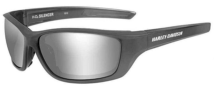 
                  
                    Harley-Davidson® Men's Silencer Sunglasses | Silver Flash Lenses With Smoke Grey Base | Gunmetal Grey Frames
                  
                
