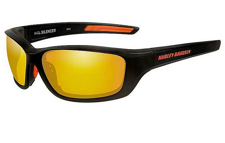 
                  
                    Harley-Davidson® Men's Wiley X® Silencer Sunglasses | Orange Mirror Lenses With Amber Base | Matte Black Frames
                  
                