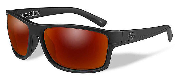 
                  
                    Harley-Davidson® Men's Wiley X® Slick Sunglasses | Red Mirror Lenses With Smoke Grey Base | Matte Black Frames
                  
                