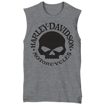 Harley-Davidson® Men's Bar & Shield® Sleeveless Shirt | Medium Heather Grey - Homecoming
