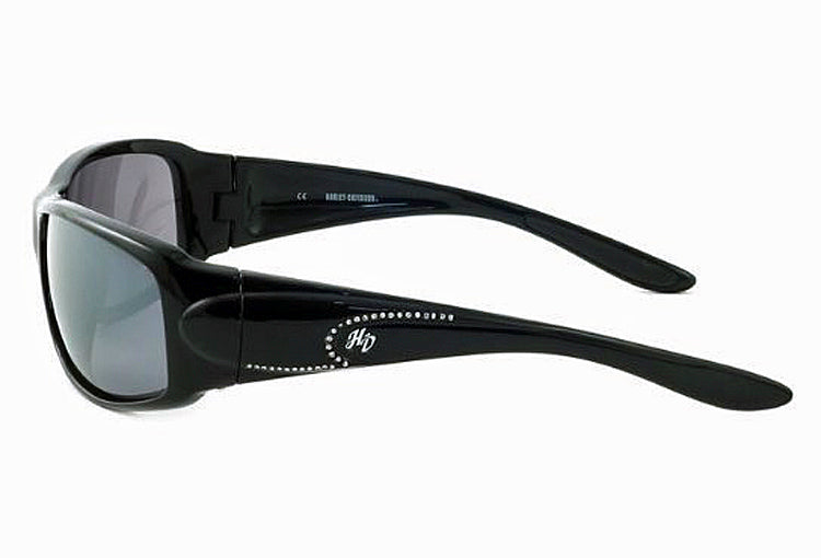 
                  
                    Harley-Davidson® Women's Black Bling Crystal Sunglasses | Gloss Black Frame
                  
                