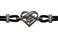 
                  
                    Harley-Davidson® Women's Ruthenium Infinity Thorn Heart Bracelet | Rhinestone Embellished
                  
                