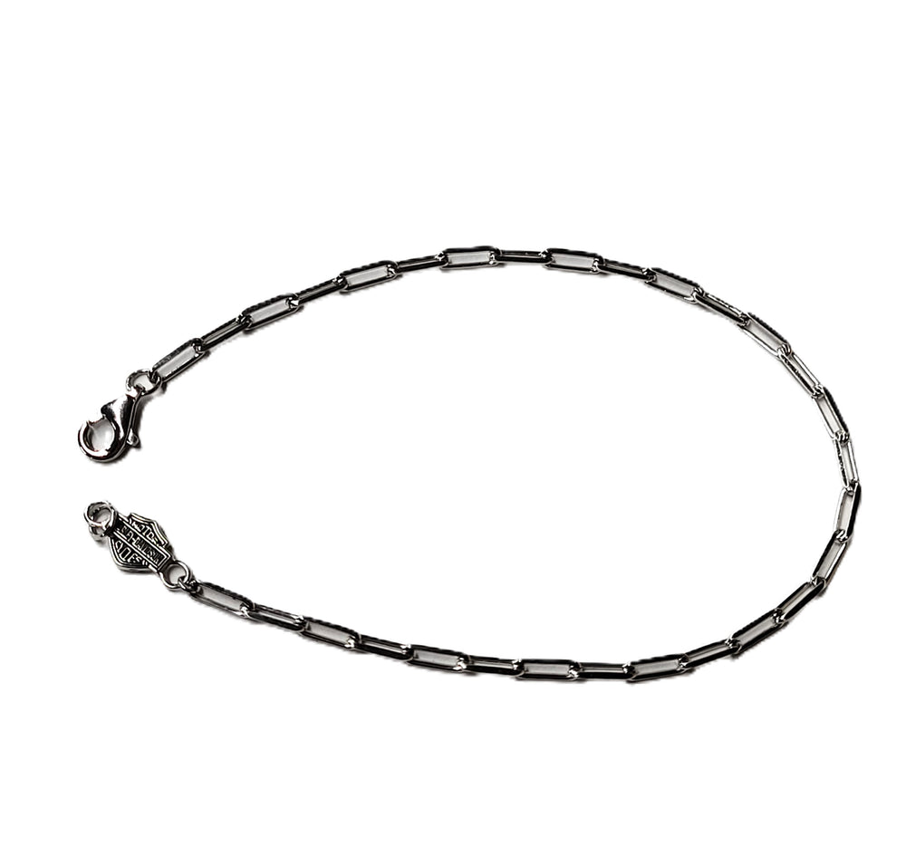 Harley-Davidson® Women's Small Paper Clip Chain Layering Bracelet | Two Sizes