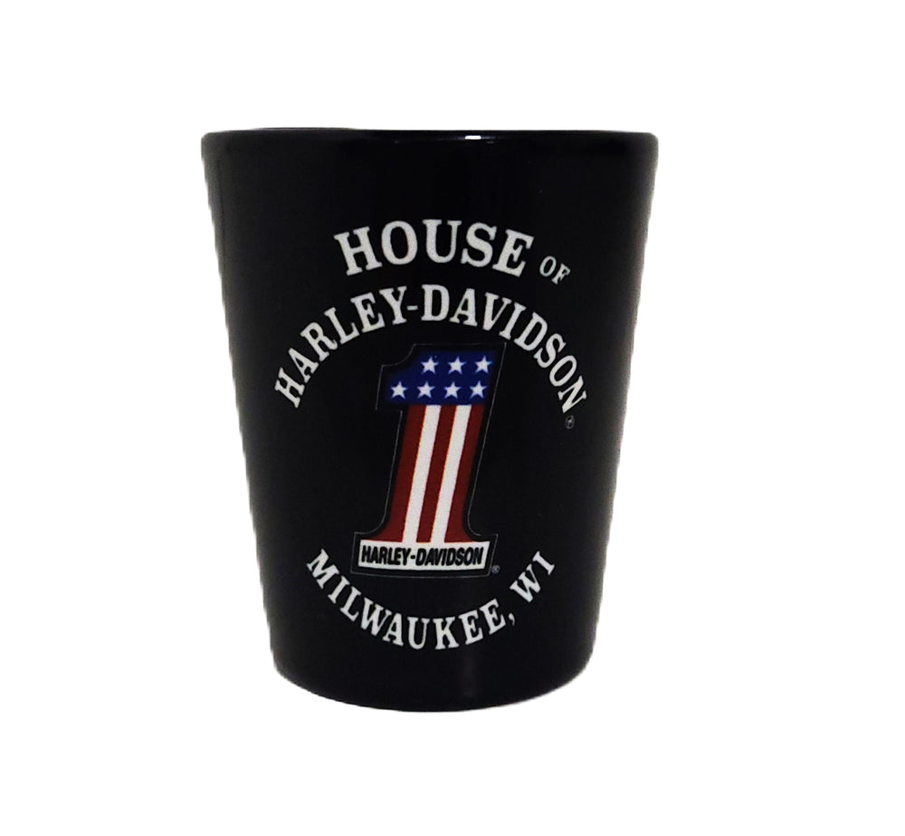 House of Harley-Davidson® Custom Shot Glass | Black 2oz