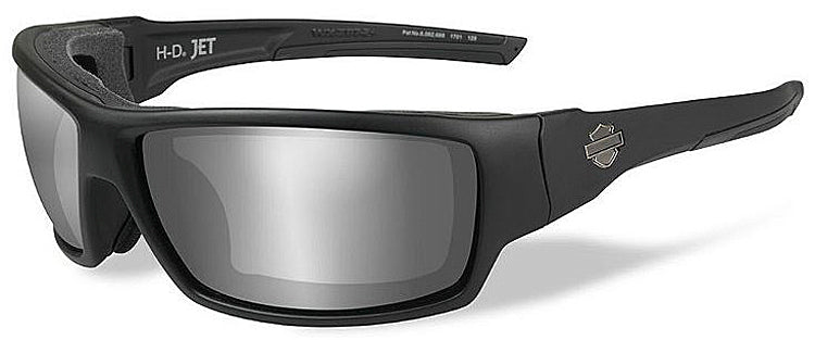 Harley-Davidson® Men's Wiley X® Jet Sunglasses | Silver Flash Lenses | Matte Black Frames