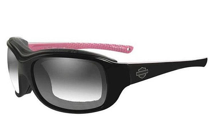
                  
                    Harley-Davidson® Women's Wiley X® Journey Sunglasses | Light Adjusting Smoke Grey Lenses | Gloss Black With Cotton Candy Frame
                  
                