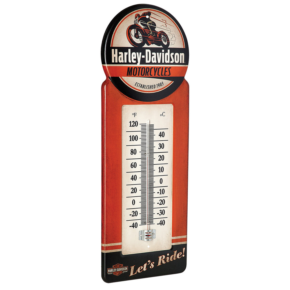 Harley-Davidson® Vintage Style Thermometer | Let's Ride