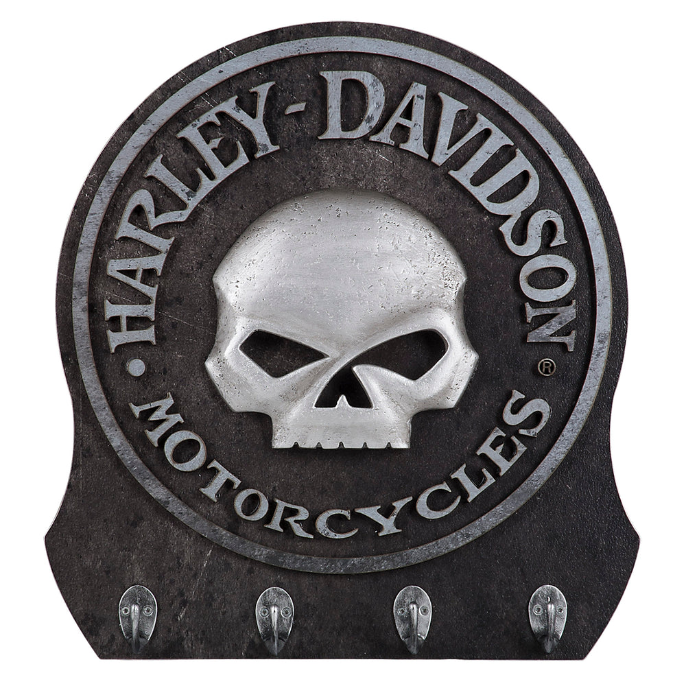 Harley-Davidson® 3-D Willie G® Skull Wall 4-Hook Key Rack