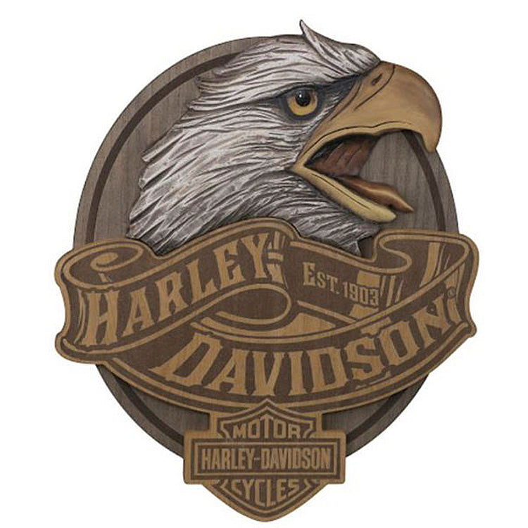 Harley-Davidson® Carved Eagle Pub Sign