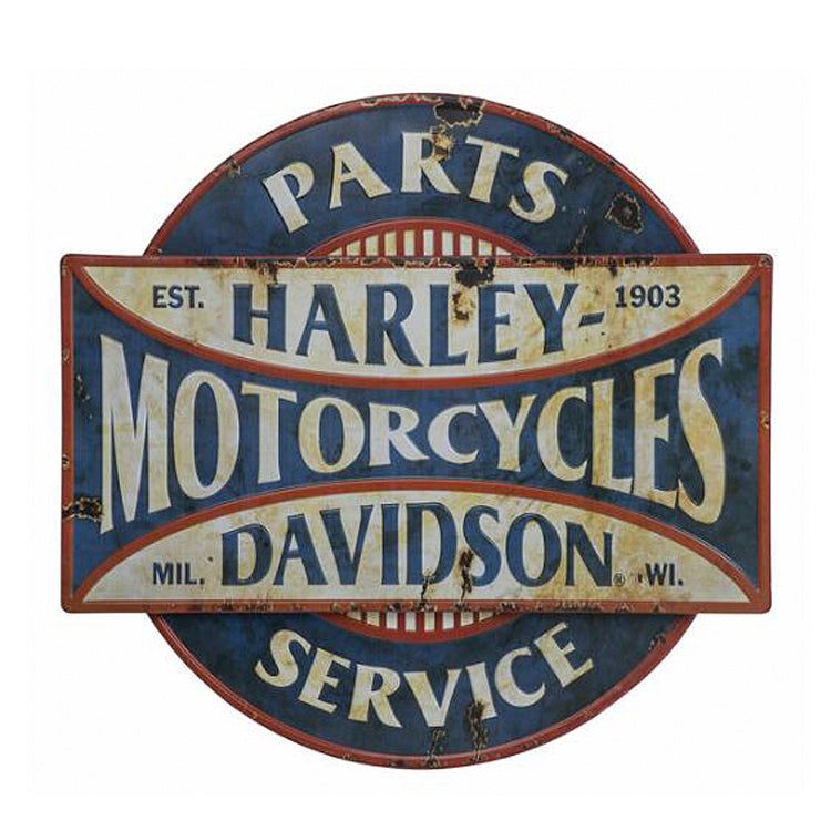 
                  
                    Harley-Davidson® Parts & Service Distressed Metal Wall Art | Two-Tiered
                  
                