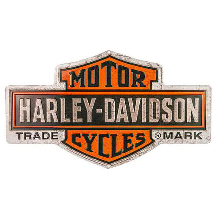 Harley-Davidson® Nostalgic Bar & Shield® Logo Embossed Tin Sign