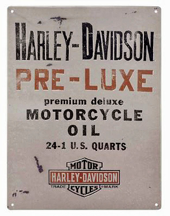 Harley Davidson® Pre-Luxe Tin Sign | Vintage | Distressed