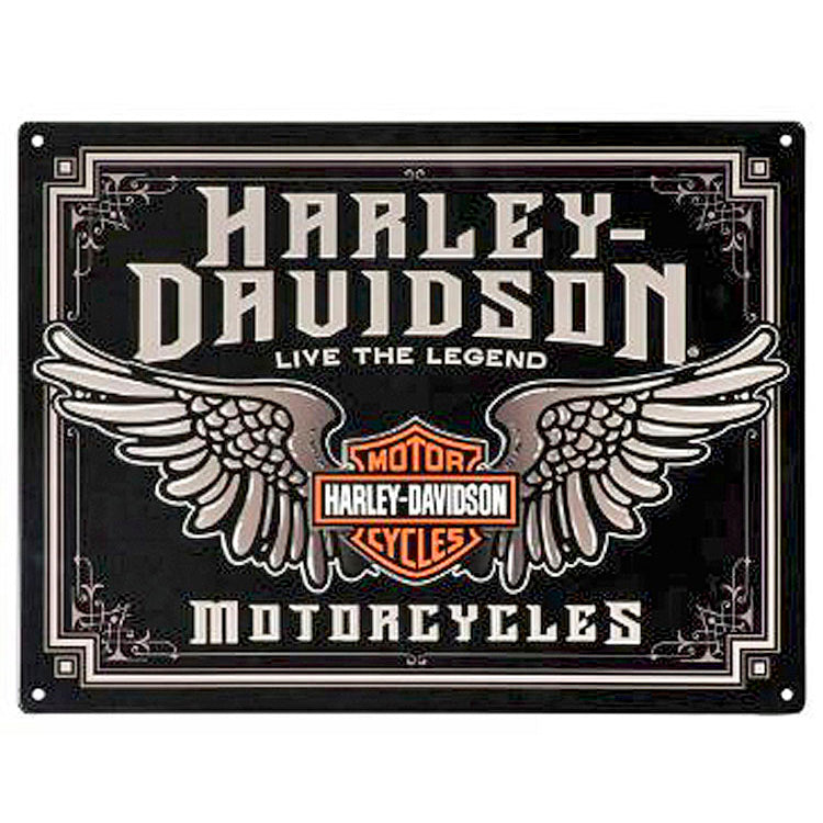 Harley Davidson® Winged Bar & Shield® Tin Sign