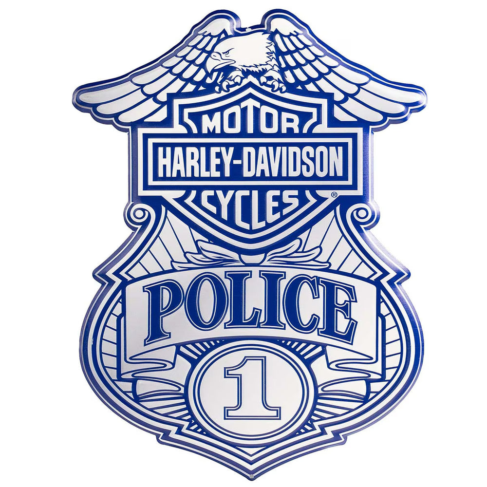 Harley Davidson® Police Badge Tin Sign