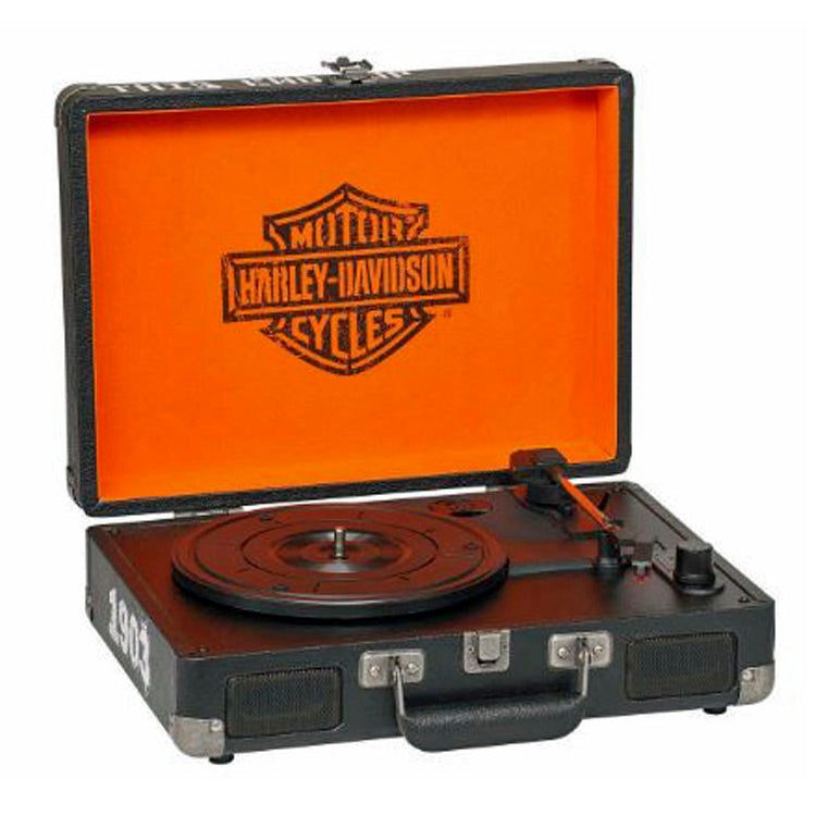 
                  
                    Harley Davidson® Bar & Shield® Portable Record Player | Three Speeds
                  
                