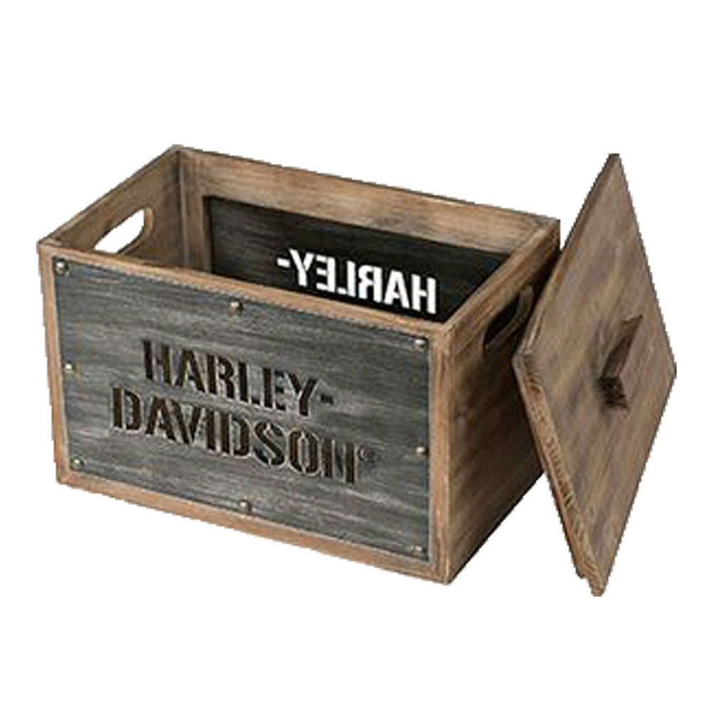 Harley-Davidson® Wood Storage Box