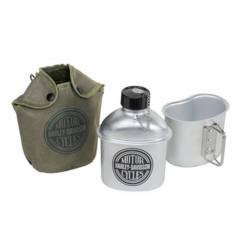 
                  
                    Harley-Davidson® Circle Logo Canteen Set | Includes Bowl and Canvas Pouch
                  
                