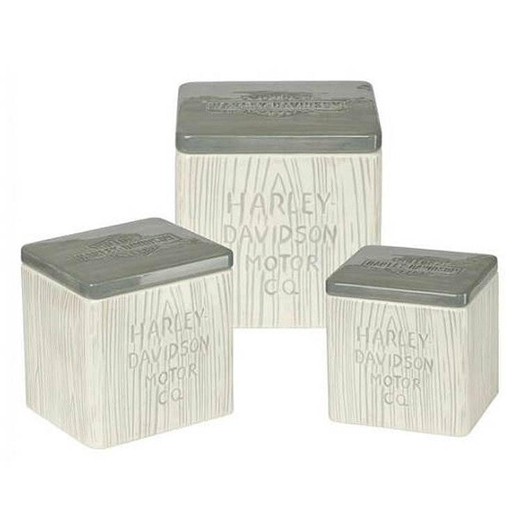 Harley-Davidson® HDMC™ Ceramic Canister Set | 3 Piece