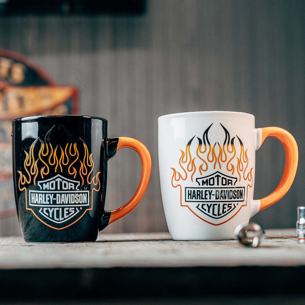 
                  
                    Harley-Davidson® Bar & Shield Flames Color Change Mug Set
                  
                