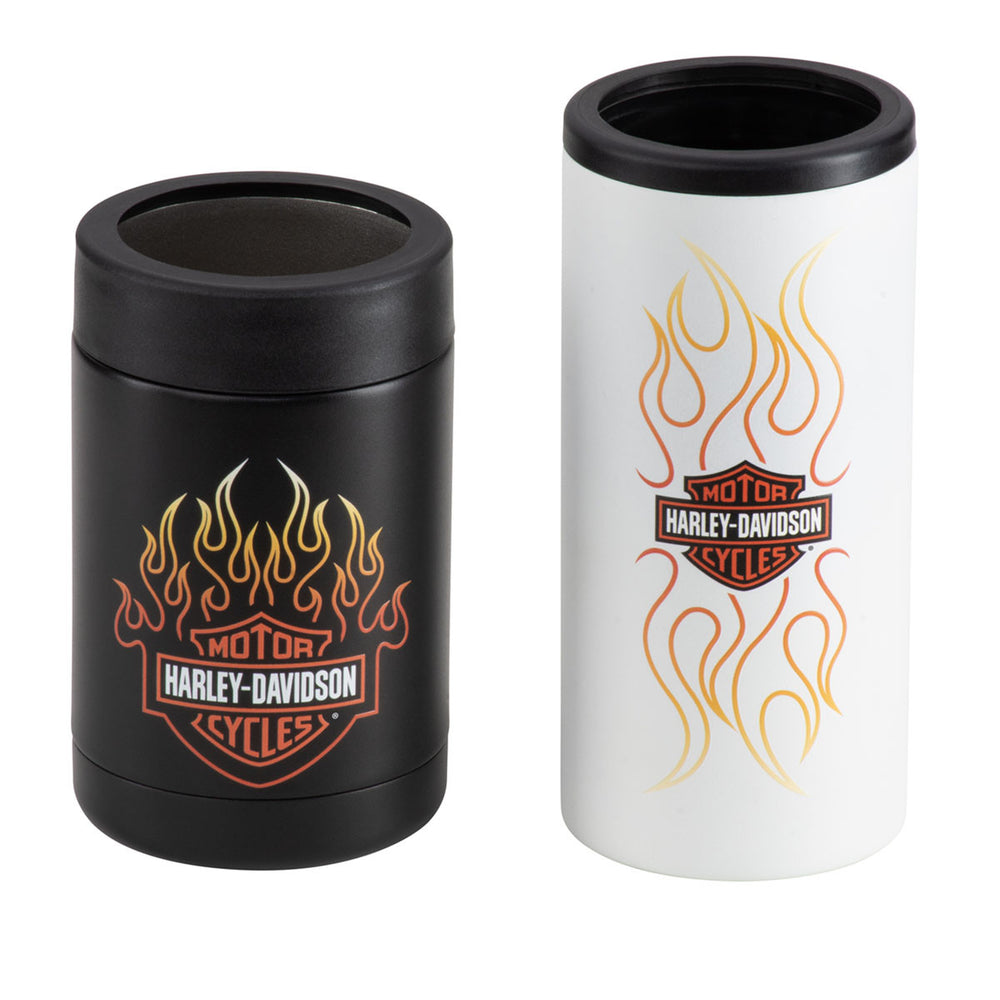 Harley-Davidson® Bar & Shield® Flames Can Cooler Set