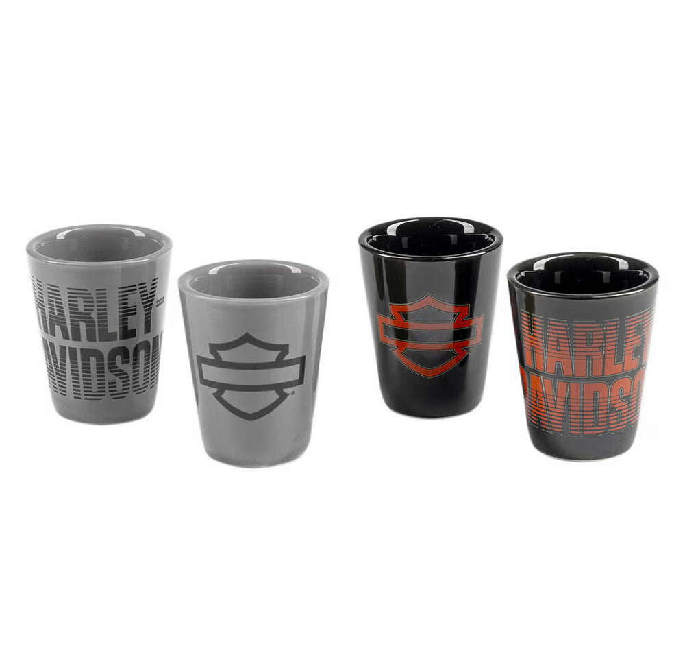 Juego de vasos de chupito Harley-Davidson® Open Bar & Shield®