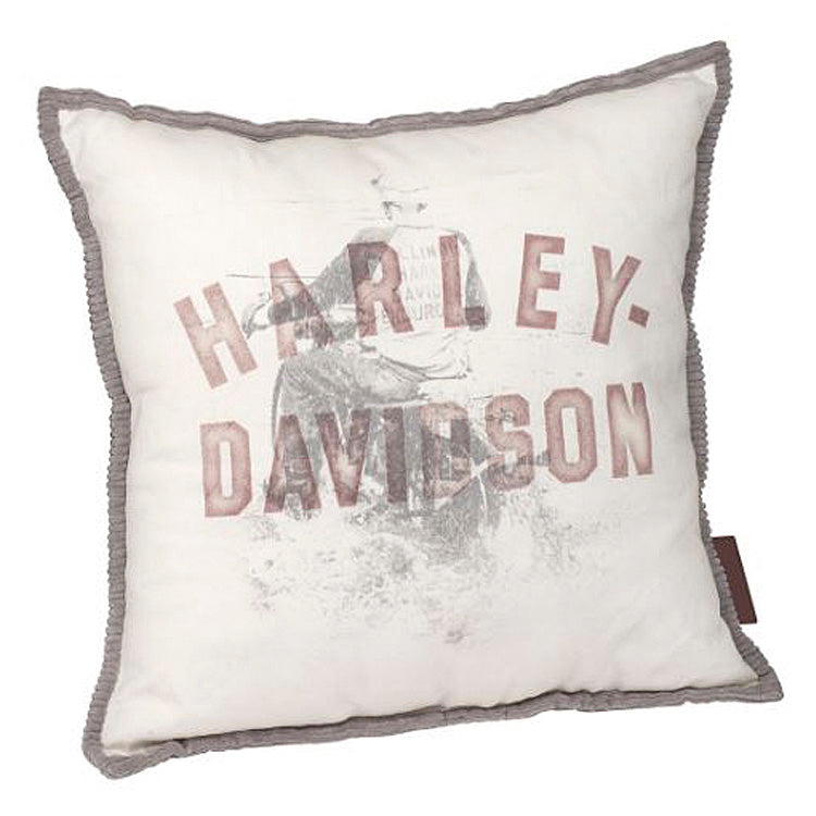 Harley-Davidson® Signature Rider Graphic Throw Pillow