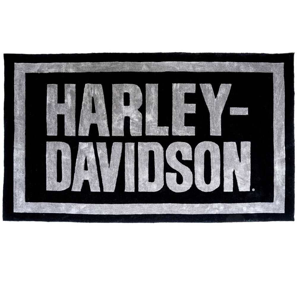 H-D Bar Font Large Area Rug
