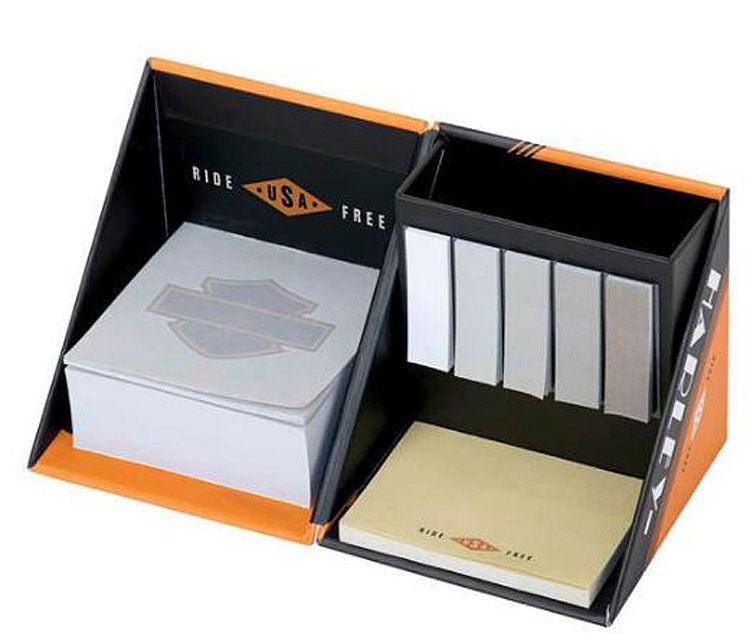 Harley-Davidson® Ride Free Note Cube | Includes Self-Stick Notes & Tabs