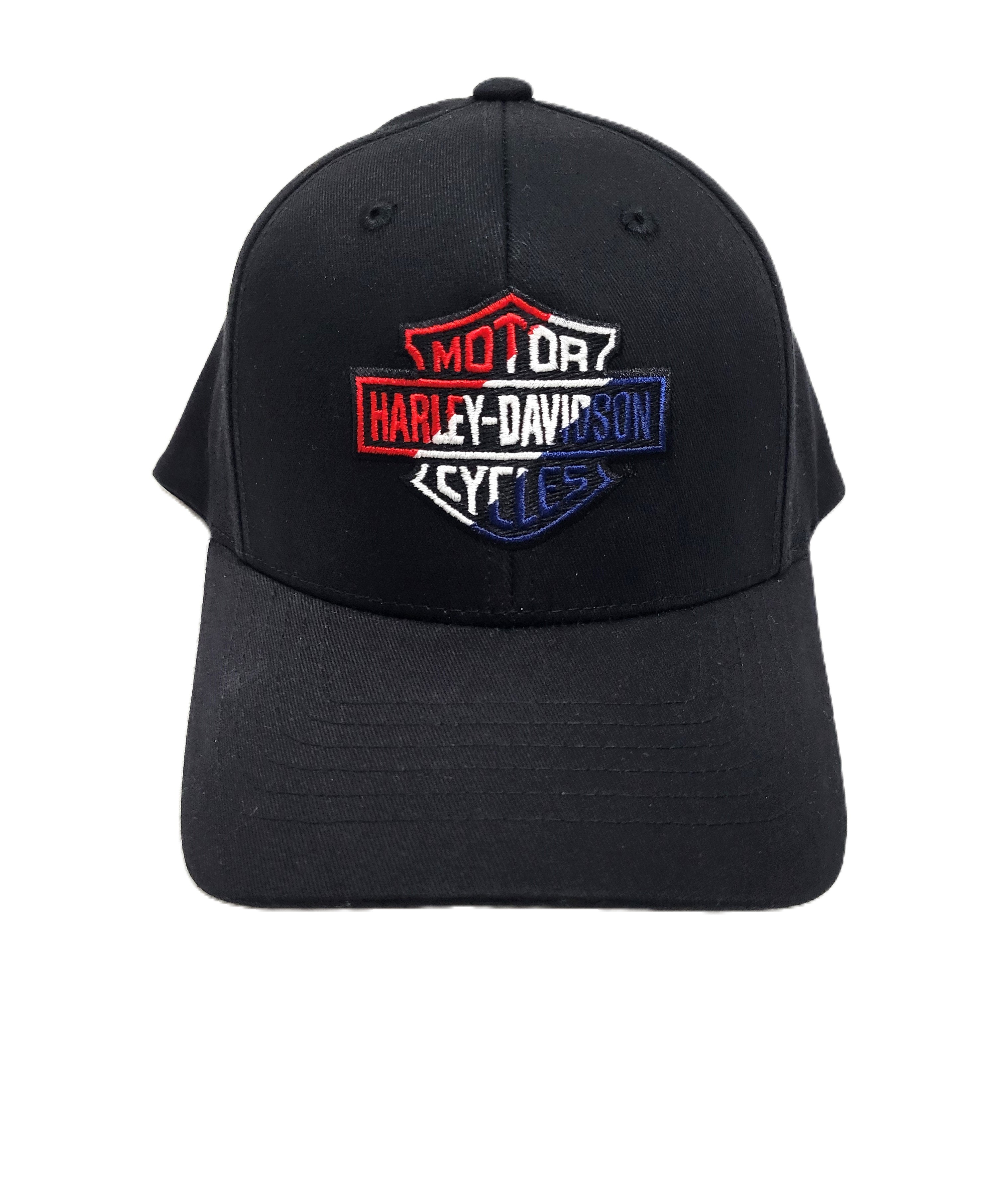 Harley-Davidson キャップ 黒・赤 House of Harley-Davidson® Men's RWB Flex Hat | Black\Red, White