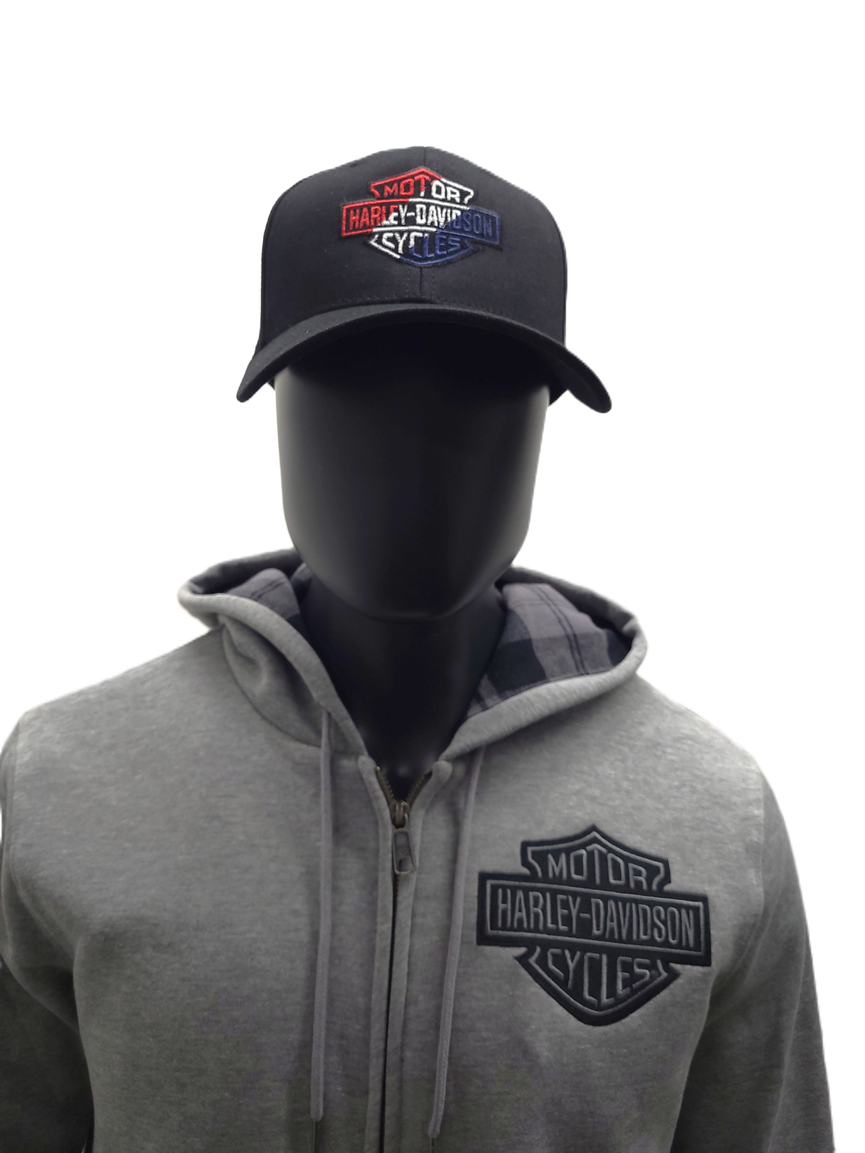 House of Harley-Davidson® Men's RWB Flex Hat | Black\Red, White