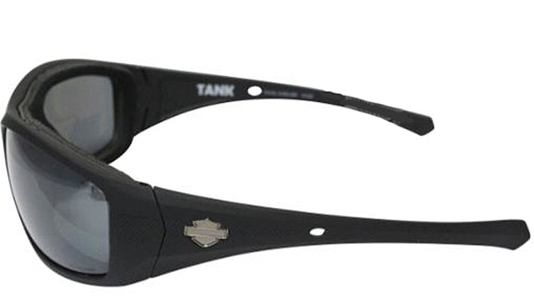
                  
                    Harley-Davidson® Men's Wiley X® Tank Sunglasses | PPZ™ Silver Flash Smoke Grey Lenses | Matte Black Frame
                  
                