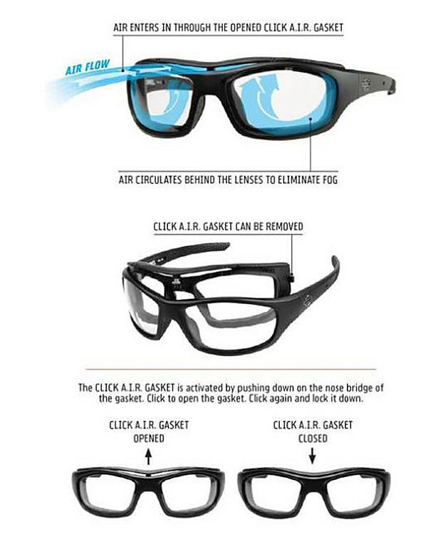 
                  
                    Harley-Davidson® Men's Wiley X® Tunnel Sunglasses | Silver Flash Lenses With Smoke Grey Base | Gloss Black Frames
                  
                