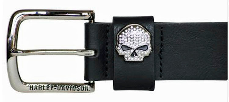 
                  
                    Harley Davidson® Women's Rock Candy Belt | Rhinestone Embellished Willie G® Skull
                  
                