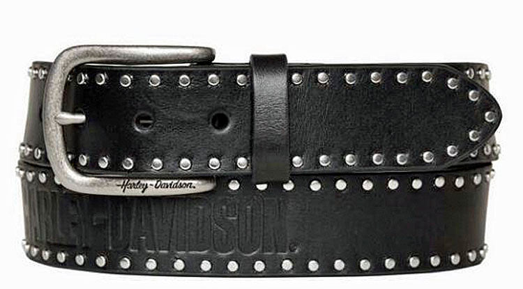 
                  
                    Harley-Davidson® Women's Flames Belt | Flat Head Stud Detailing
                  
                