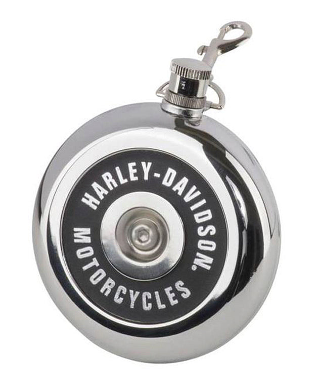 Harley-Davidson® Air Cleaner Style Round Flask