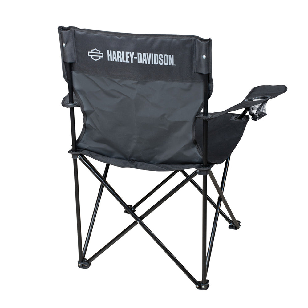 
                  
                    Harley-Davidson® Deluxe Open Bar & Shield® Folding Chair | Includes Cup Holder
                  
                