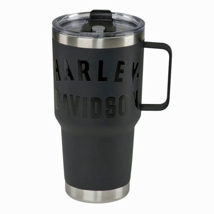 
                  
                    Harley-Davidson® Stainless Steel Travel Mug | Matte Black | Includes Clear Lid
                  
                