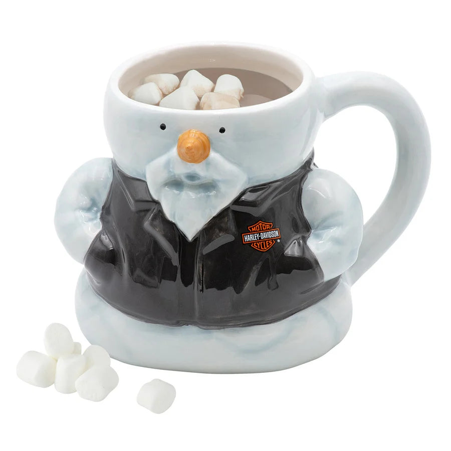 Harley-Davidson® 2024 Biker Snowman Sculpted Mug