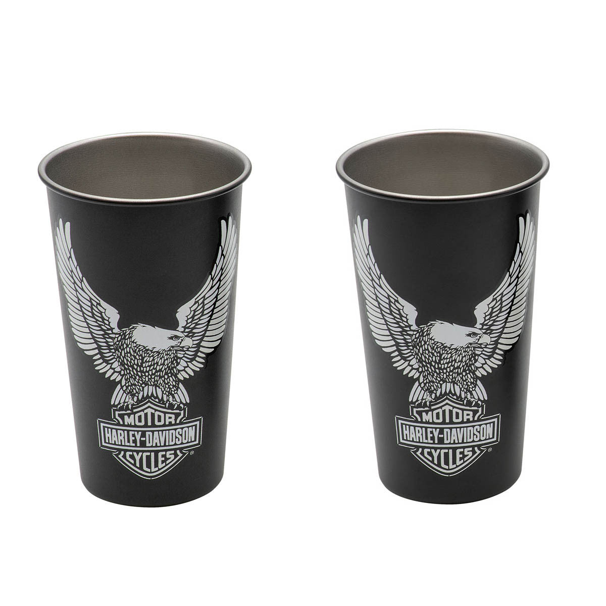 Harley-Davidson® Vivid Bar & Shield® Eagle Metal Cup Set | House