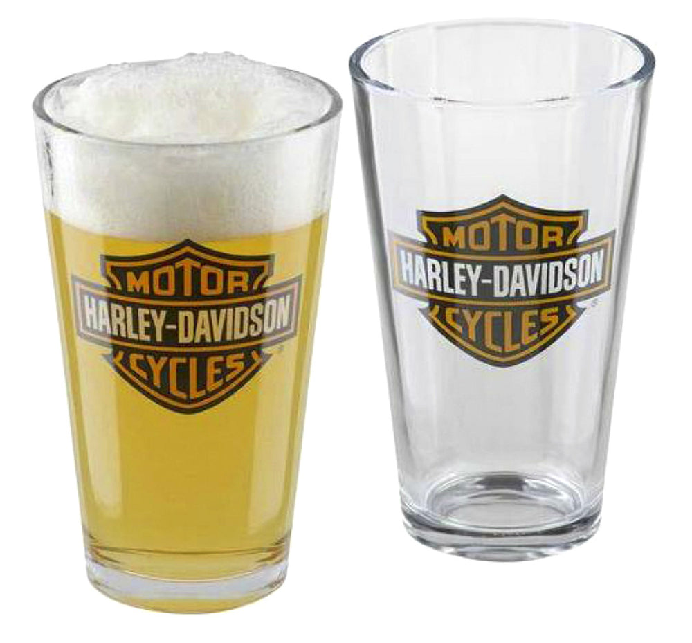 Harley-Davidson® Bar & Shield® Pint Glass Set | Set of Two