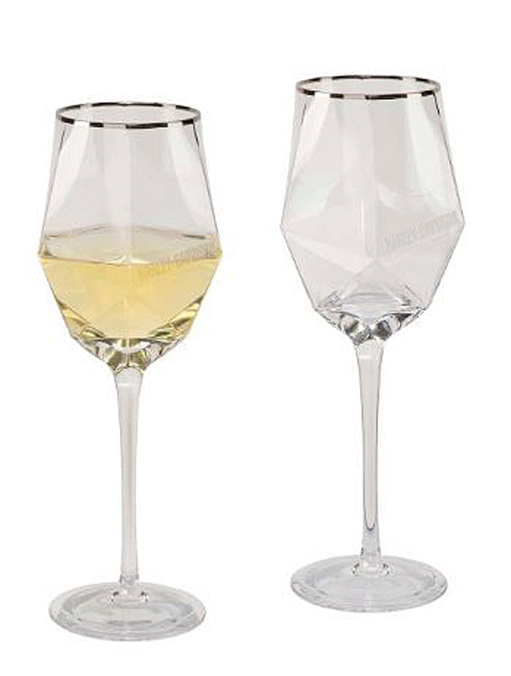 Harley-Davidson® Geometric Wine Glass Set | Set Of Two