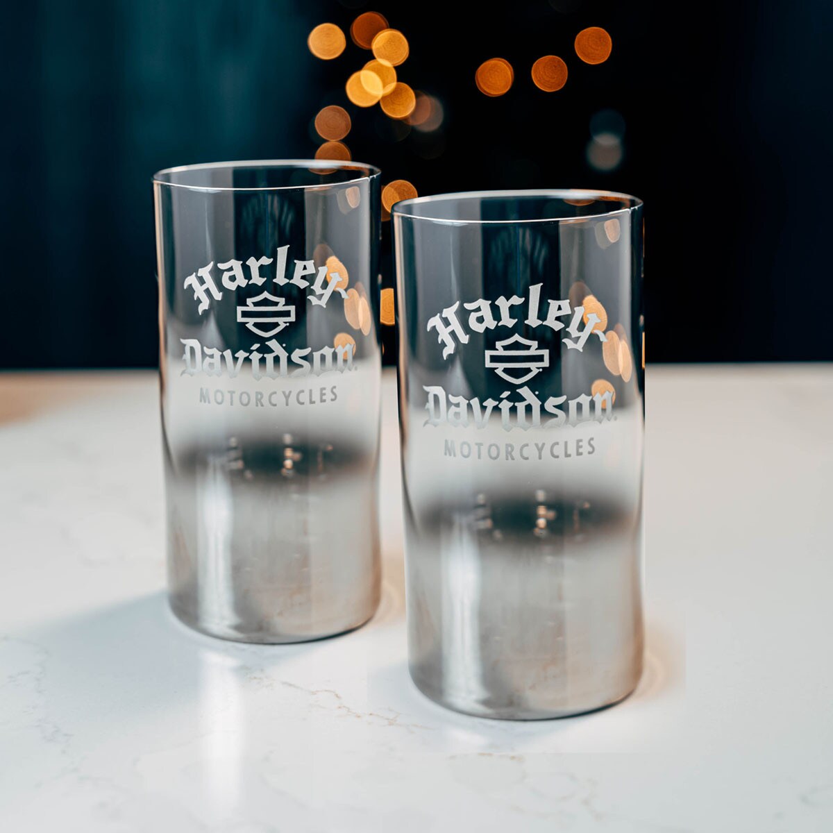 
                  
                    Harley-Davidson® Silver Ombre Highball Set | Set Of Two
                  
                