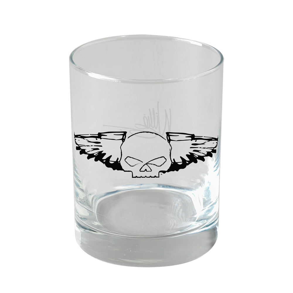 
                  
                    Harley-Davidson® Willie G® Silver Wings Sketch Double Old-Fashioned Glass
                  
                