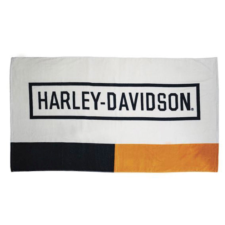 Harley-Davidson® Retro Block Beach Towel | Oversized