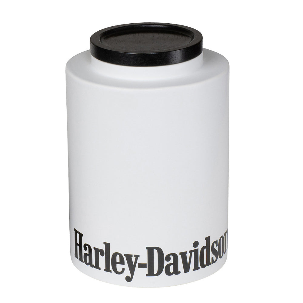 Harley-Davidson® White Cookie Jar/Canister | Large