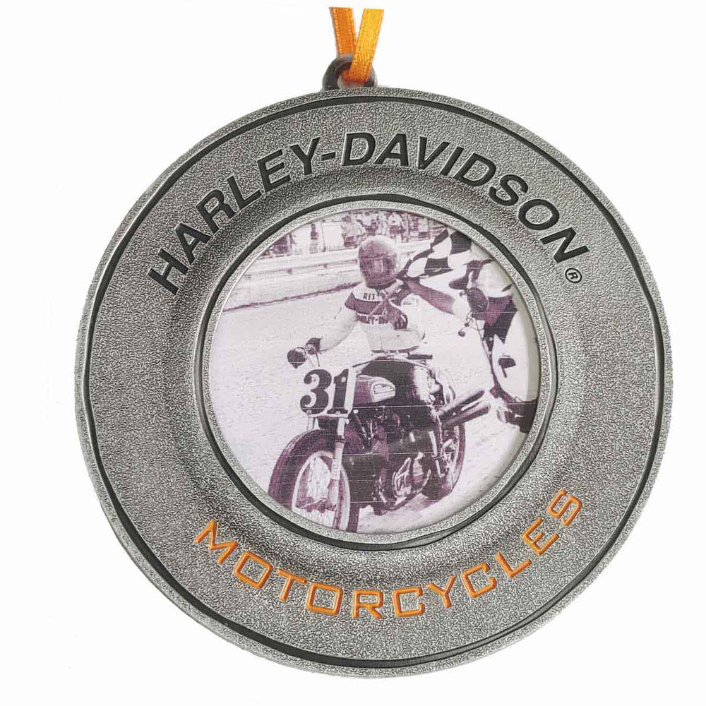 Harley-Davidson® Mini Pewter Picture Frame Ornament